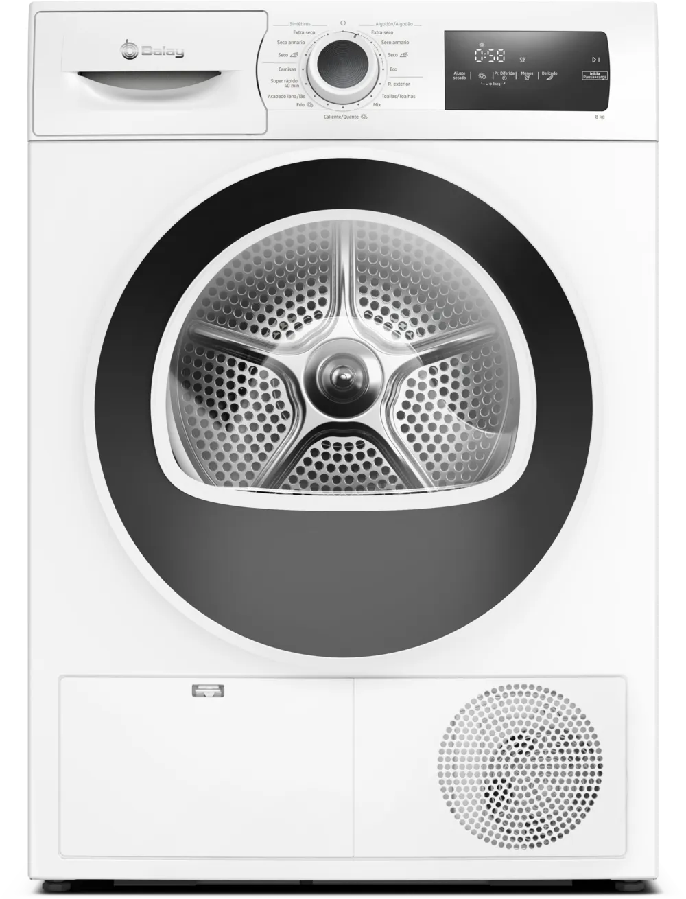 Máquina de Secar Roupa BALAY 3SB582BE (8 kg - Bomba de Calor - Branco)