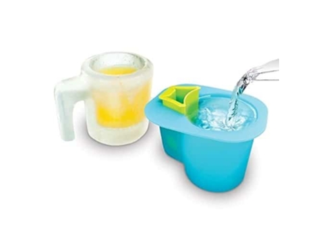Faça Seu Próprio Conjunto De Moldes De Plástico Ice Lager Mug Ideal Lager Cider Glass Bar Amigos