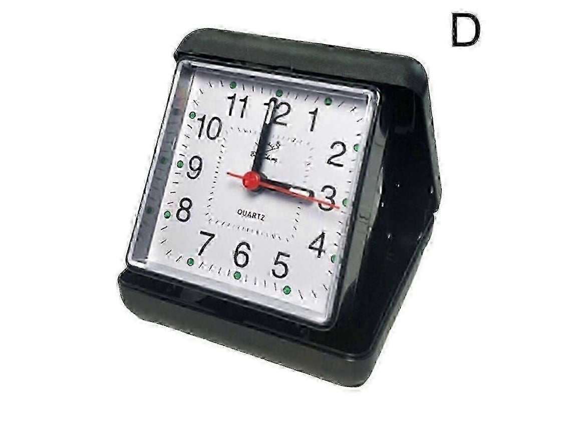 Alarm Clock Portable No Tick Snooze Silent Small Bedside Clocks Edition 0228