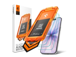 Película De Vidro Temperado Spigen Glass.tr Slim, Pacote Com 3 Unidades Para Iphone 17. Encaixe Perfeito.