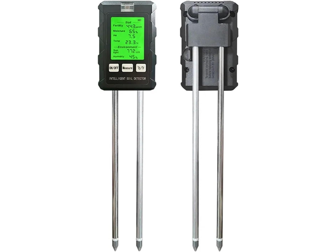 Analisador De Solo 6em 1-umidade, Luz Solar, Ph, Temperatura, Do Fertilidade Ideal Para Plantas E Flores