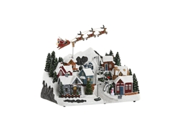 Cidade em Resina com Led e Movimento Musical, 38x26,5x29cm ALEXANDRA HOUSE LIVING