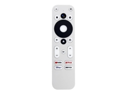 Lurelia Comando Remoto De Substituição Compatível Com Km2 / Tv Box Android Voz E Certificação 4k - Presente Acessível, Branco
