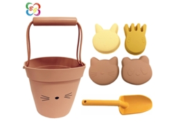 Yuysan Conjunto De Brinquedos De Praia Em Silicone, 6 Peças Gato