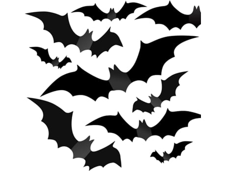 56 Morcegos Decorativos 3d Para Halloween Vvjijilly