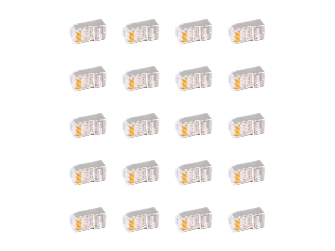 Laxiscreed Conector De Rede Rj45 Blindado Cat6 Metal Com Proteção De Alta Qualidade