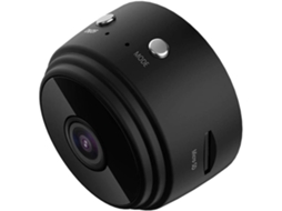 Mini Câmera Wi-Fi HD 1080p ELISEFASHION Branca com Visão Noturna e Detecção de Movimento