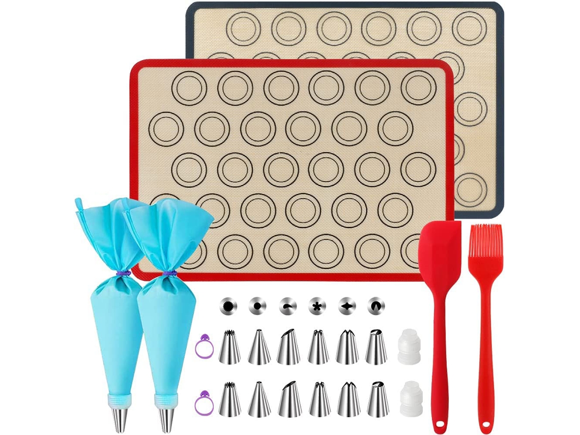 Kit Gourmet Dream Do Padeiro, Versátil Para Assar Biscoitos, Kit Completo Para Assar, Incluindo Sacos De Confeitar De Silicone Reutilizáveis E Tapetes