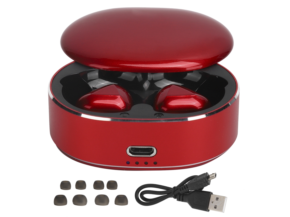 Aetheria auricular Tws Bluetooth 5.0 Red com Redução de Ruído, Controle Táctil e Som Hifi
