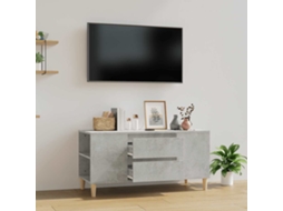 Vidaxl Móvel P/ Tv 102x44,5x50 Cm Derivados Madeira Cinzento Cimento