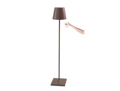Lâmpada Poldina Pro Xxl Corten Led Recarregável e Regulável 150Cm ZAFFERANO