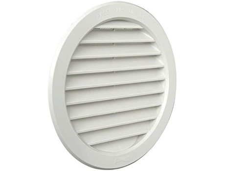 T16Rb Grelha de Ventilação Redonda de Plástico para Embutir Branca Ø 190 Mm LA VENTILAZIONE