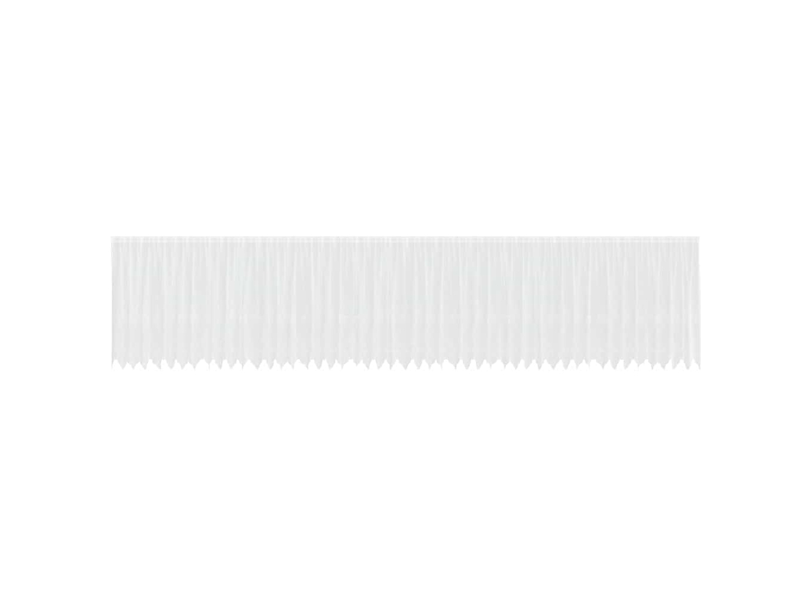 Conjunto 1 Cortina De Renda Vidaxl Branco Poliéster (160 X 1200 Cm)