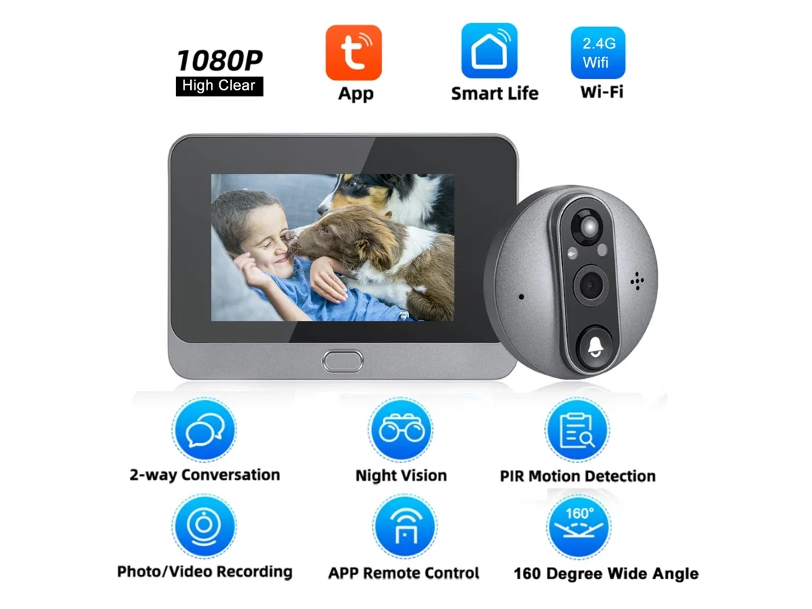 Campainha Inteligente Wifi Com Sensor De Movimento