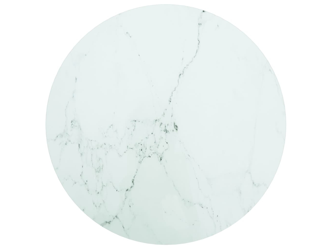 Table Top, Table Tops Vidaxl Branco Vidro (ø 60 Cm)