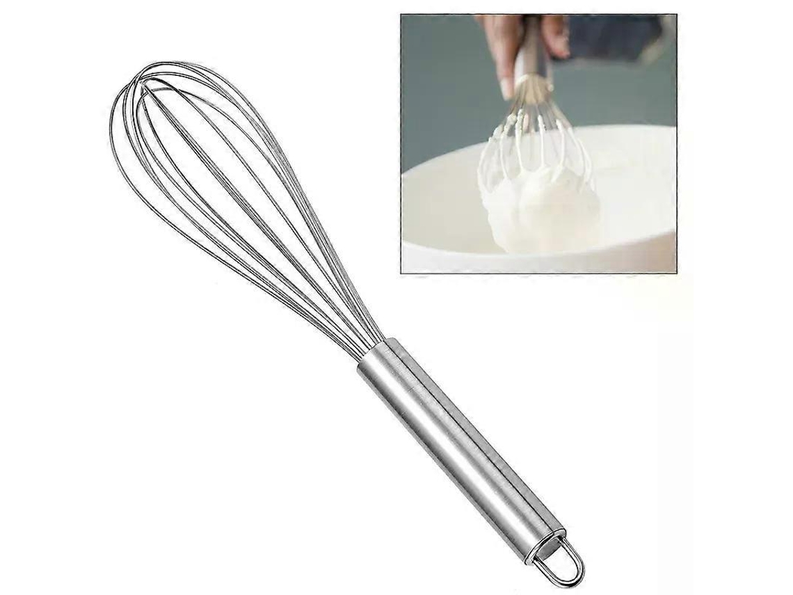 Batedor De Ovos Manual 25 Cm Em Aço Inoxidável, Batedor De Arame Para Cozinha, Batedor De Leite E Ovos, Utensílio Para Misturar Ovos