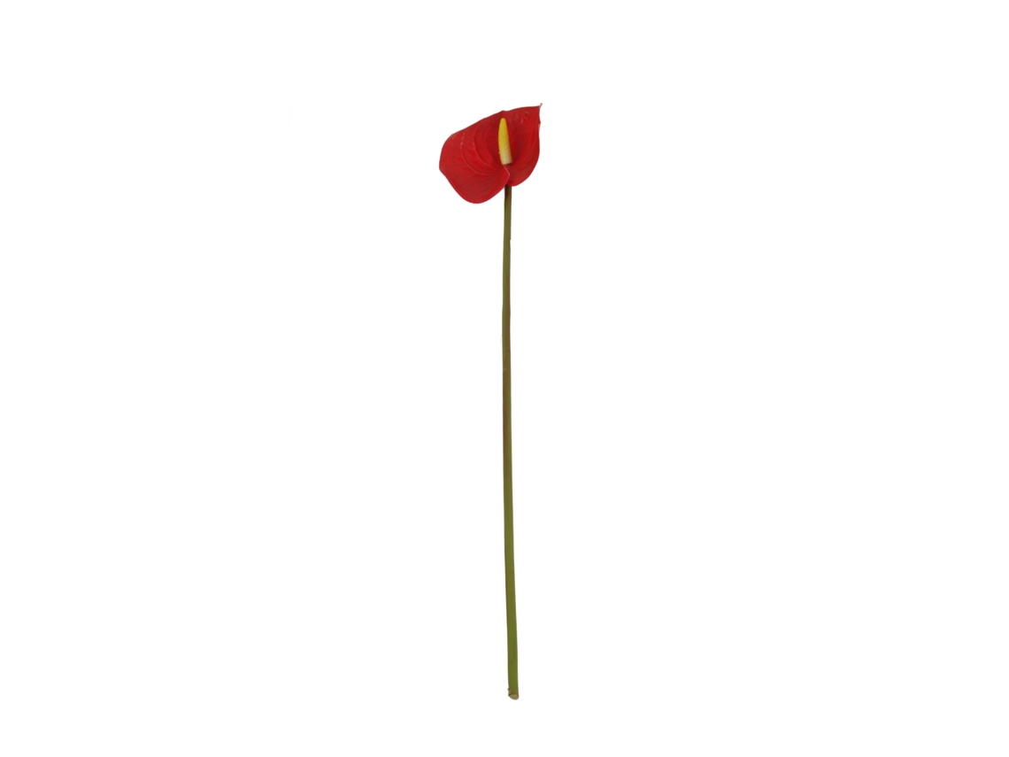 Flor Artificial Antúrio 3D Bouquet Decoração Casa Sala de Estar Simulação Verde | S/MARCA