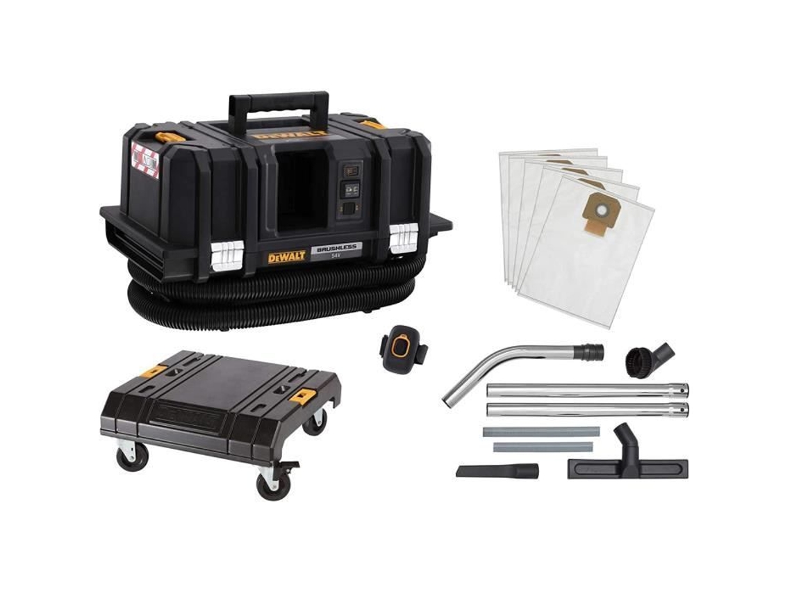 Aspirador de Pó Industrial Sem Fio Dcv586Mk Classe M Sem Fio Sem Escova com Carrinho T Stak DEWALT