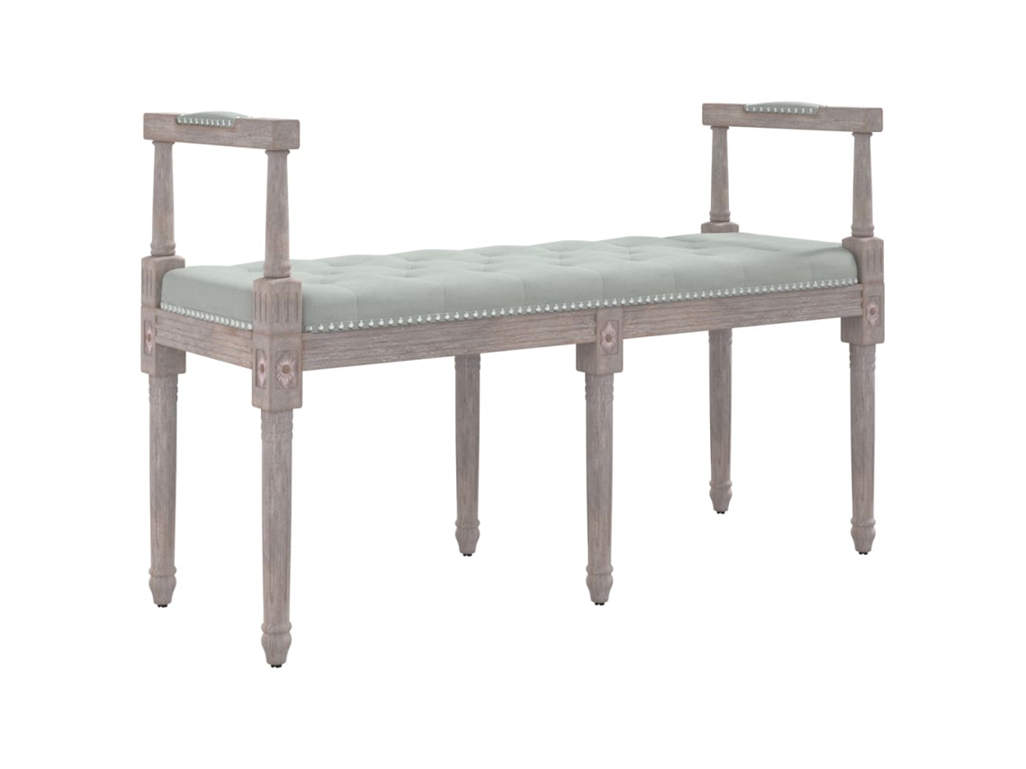 Bench, Benches Vidaxl Cinzeto Veludo (n/a)
