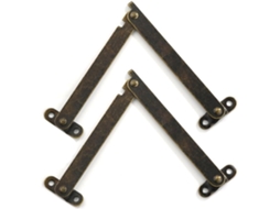 Conjunto De 2 Dobradiças Metal Para Suporte Tampa, Ferragens Em Bronze Antigo Para Caixa De Joias, Adega, Suportes