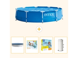 Intex Piscina Com Estrutura Redonda - 366x76 Cm - 5-peças S135