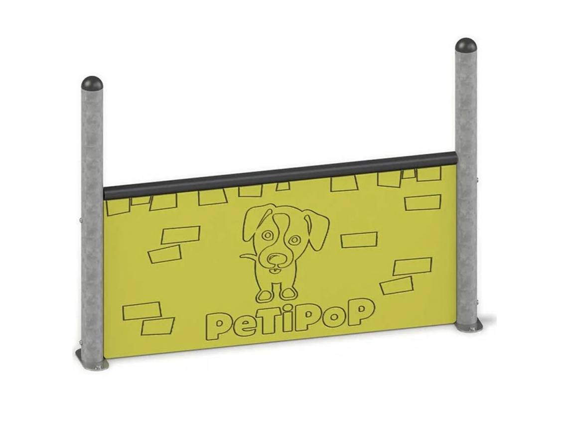 Salto de Muro para Cães 109x15x81 cm | Obstáculo de Salto para Agilidade, Treinamento e Circuitos para Cães