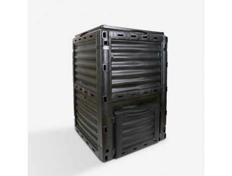 Compostor para jardim composter externo em plástico 300 litros Humus