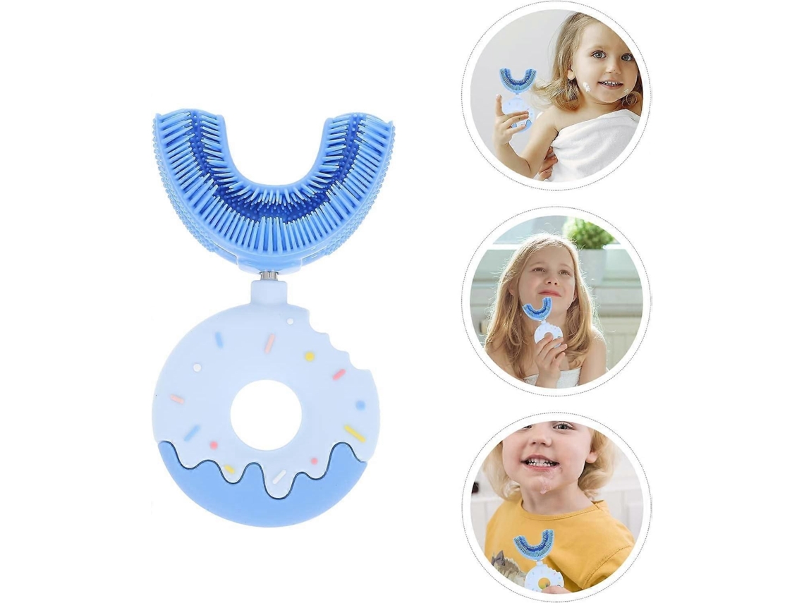 Escova de Dentes Silicone em Formato U, com Desenho Animado, Ferramenta para Limpeza Dos . GOKOCO