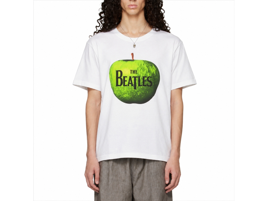 The Beatles Apple T-shirt White Unisex Adults Size:xxl