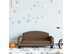 Vidaxl Sofá Infantil 70x45x30 Cm Tecido Castanho