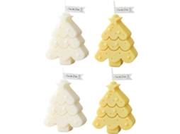 Velas de Natal Decoração Presentes Árvore de Natal Velas Celebração Sazonal de Natal Velas para Decoração de Mesa