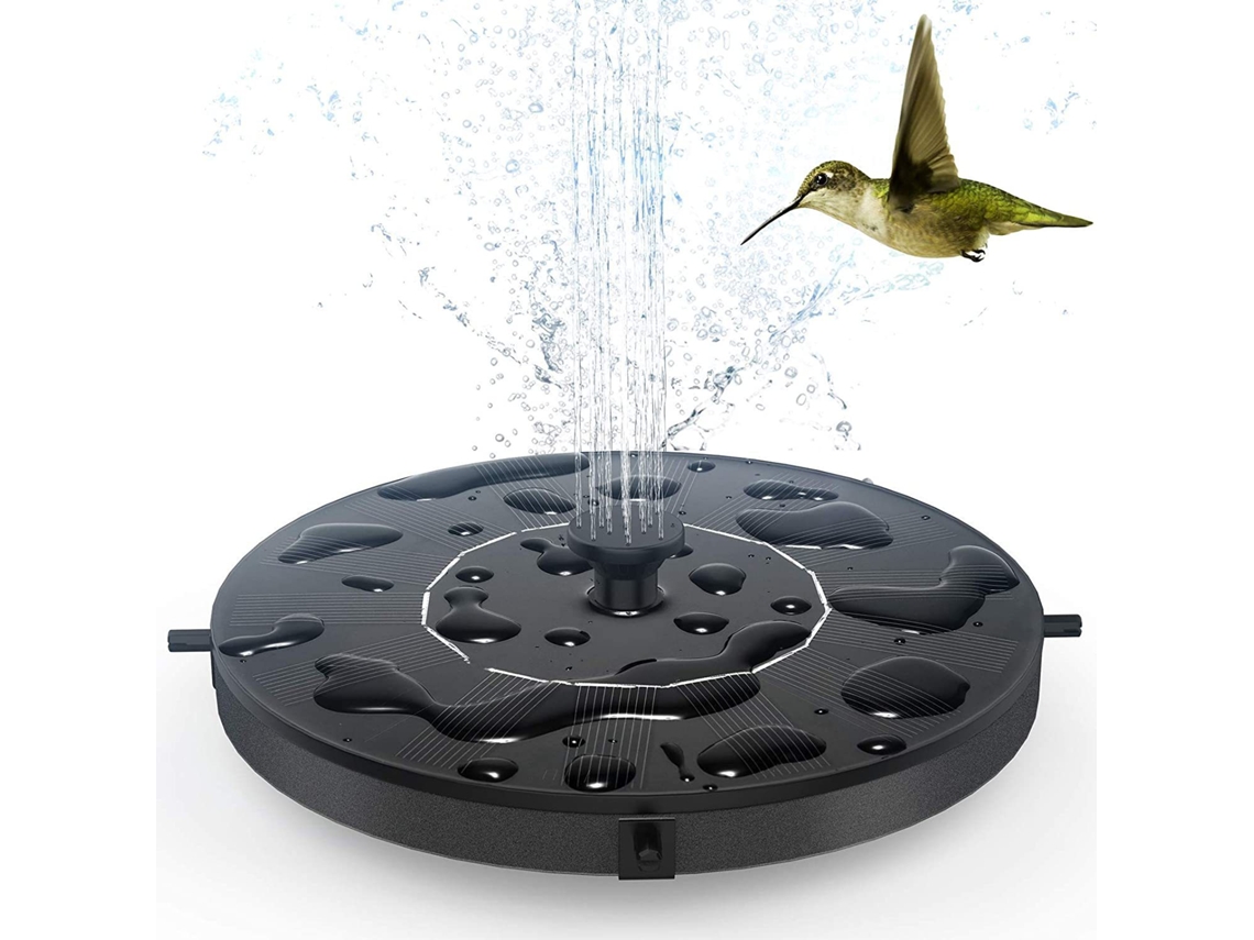 Fonte Solar Flutuante Com 8 Bicos Intercambiáveis E Tubos Extensores - Bomba De Água Para Jardim, Lago E Piscina, Sustentável E Versátil