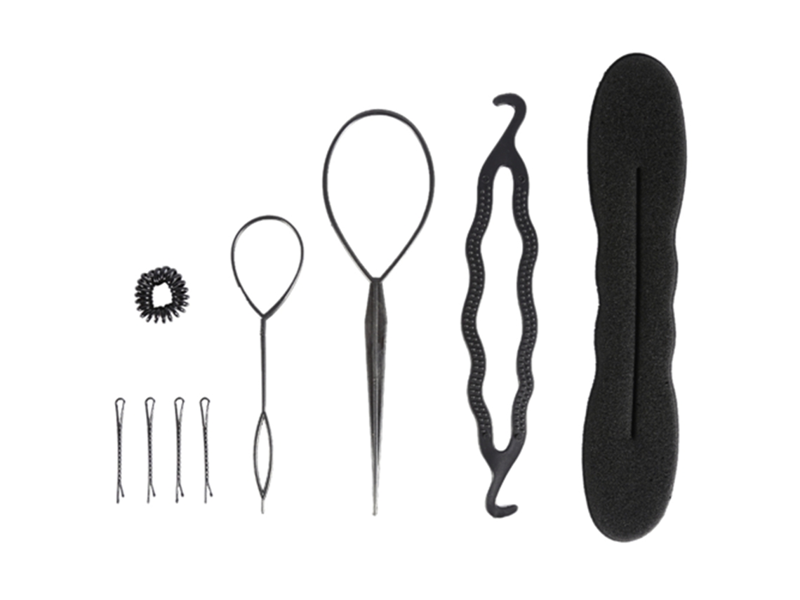 9pcs Ferramentas E Acessórios De Estilização De Cabelo Feminino De Moda Other