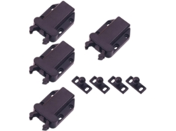 Fechos De Mola Automáticos, Conjunto De 4 Para Armários, Abs Marrom, Para Portas, Caixas E Móveis