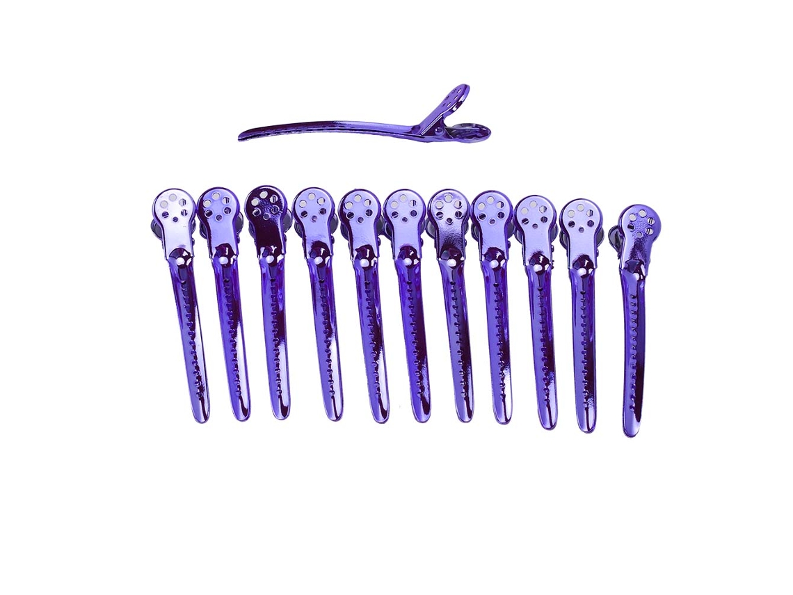 Presilhas De Cabelo (material De Aço Colorido, Pacote Com 12) Eoocoo