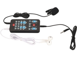 Tnfeeon Disguiser Vocal, Changer Voix Portable Noir 10 Efeitos Sonoros Interface 3,5 Mm Telefones Celulares