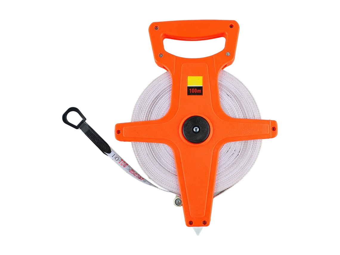 Yuru fita Métrica de Fibra de Vidro Retrátil Resistente À Erosão Medição Longa 100m