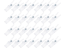 Doitool 100 - Clipes transparentes para fotos e anotações, plástico PC Aço, multiuso e duráveis para proteger cartões.