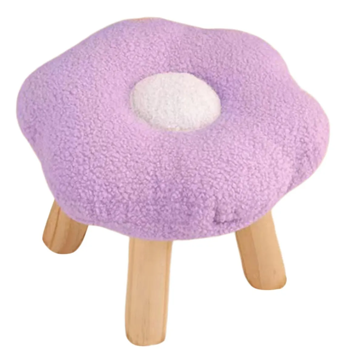 Banco Otomano Em Formato De Flor, Violetavayotoy