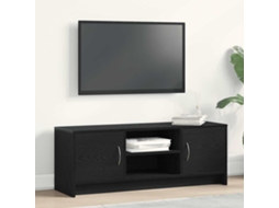 Vidaxl Móvel Para Tv Em Carvalho Preto, 102x30x37,5 Cm, Madeira Engenheirada