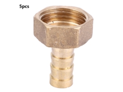 Conector De Mangueira Em Latão 10mm Barb Roscado Fêmea Bsp 1/2" Para Dutos E Equipamentos