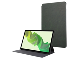 Capa para tablet Realme Pad 2, capa de couro sintético resistente a arranhões, verde Hengrongshen