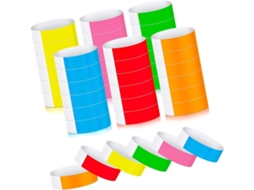 Pulseiras Para Eventos, Pulseira Impermeável Para Identificação Em Shows, Pulseira Adesiva, Pulseiras Neon Para Festas