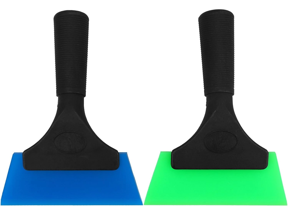 Espátulas De Vinil Automotivo, 2 Peças, Cabo De Polipropileno Azul E Verde, Ferramenta Para Aplicar Gokoco