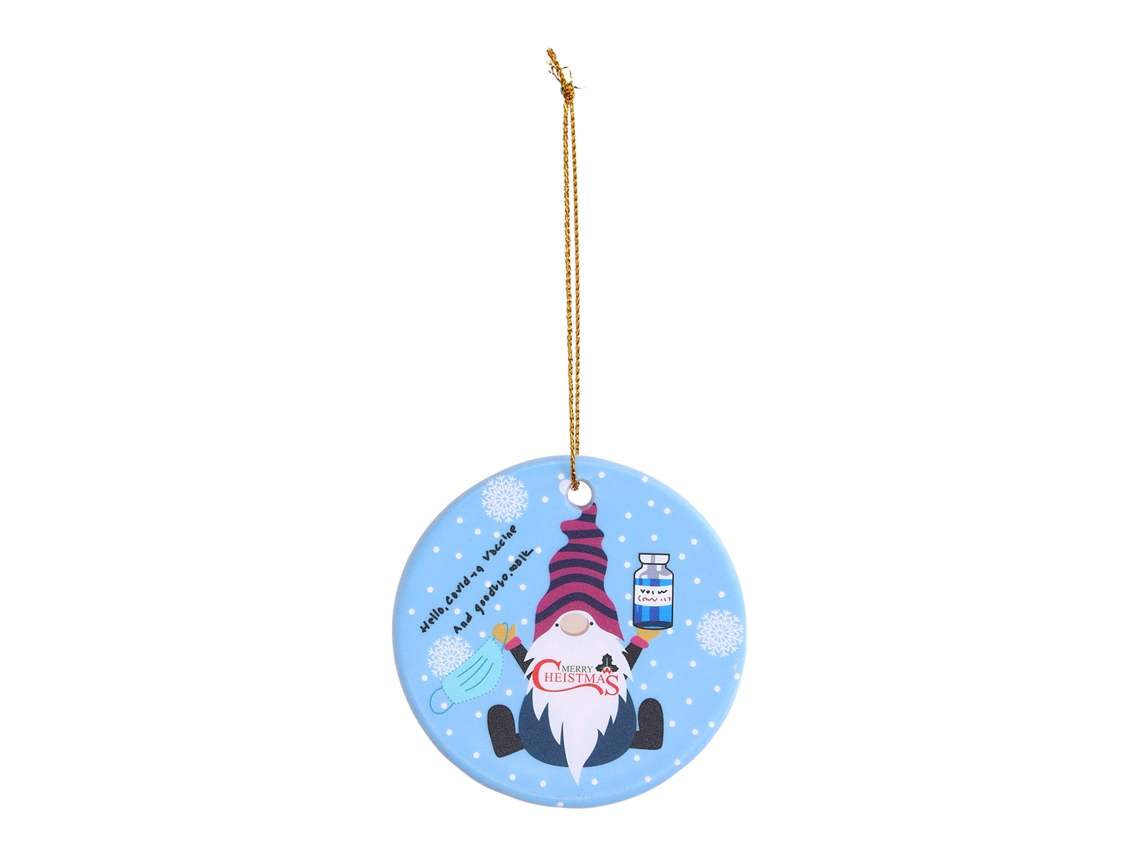 Laxiscreed Bola De Natal Em Cerâmica Com Árvore Redonda Para Decoração Festiva