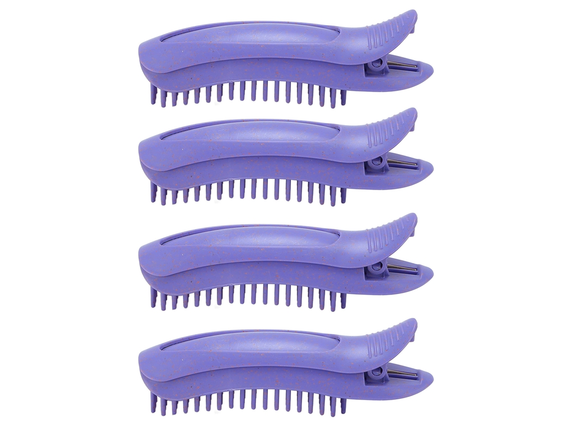 2026 4 Presilhas de Cabelo Volumizadoras com Dentes de Pente Resistentes ao Calor para Enrolar e Levantar a Raiz