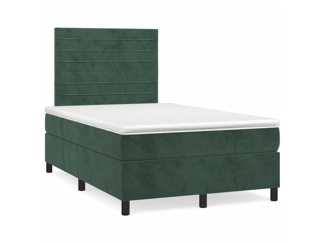 Box Spring Bed, Box Spring Beds Vidaxl Verde Veludo (120 X 200 Cm)