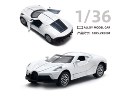 Miniatura de Carro em Escala 1/36, Feita em Metal Fundido, Presente para Crianças. MDUG