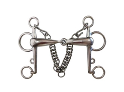 Oco Junto com Bit de Corrente Pelham Prateado 13.5 Cmmarjoman Distribucion