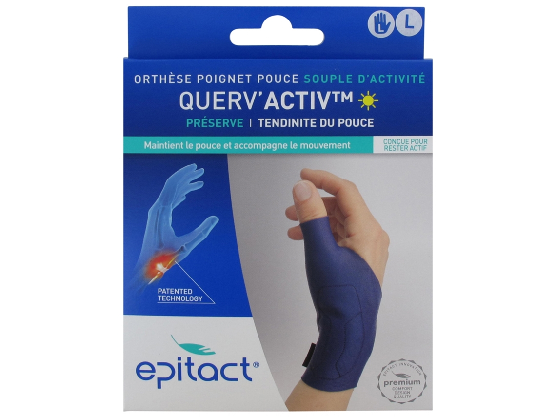 Órtese de pulso Querv'Activ Soft Thumb Tamanho: L EPITACT